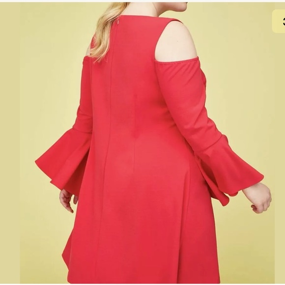 Lane Bryant Bell Sleeve Fit And Flare Dress - Picture 3 of 7